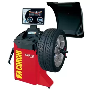 Máy cân bằng lốp xe con, màn hình LCD