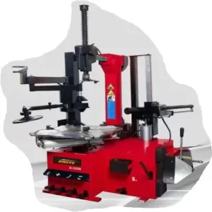 Máy ra vào lốp xe con có tay ép