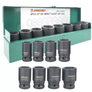 Bộ khẩu súng vặn ốc 3/4" hệ mét 7 chi tiết (khẩu dài),